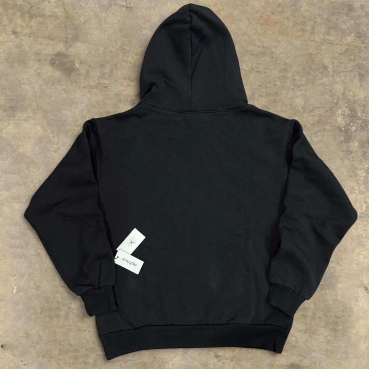 Black Sp5 Rhinestone Hoodie